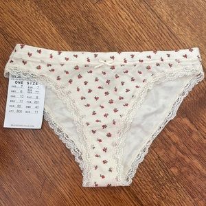Brandy Melville Floral Underwear